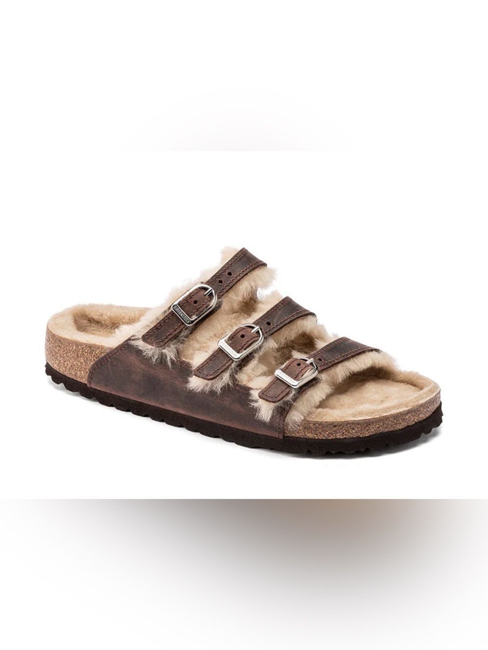 Birkenstock Papillio Arizona Shearling Sandals – Brown Suede